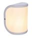 WatioWave Buitenlamp, 1 x E27, 60 W, aluminium, wit, IP44 Segga