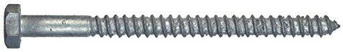 The Hillman Group 812080 Hot Dipped Gegalavaniseerde Hex Lag Schroef, 3/8 X 6-Inch, 50-Pack