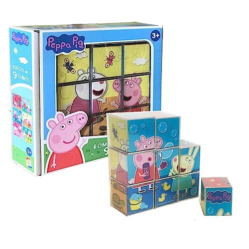 Cefatoys - Peppa Pig puzzel 9 dobbelstenen 20 x 20 x 5 cm (88320)