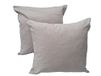 Kussensloop, Lemos Home Set van 2 decoratieve kussenhoezen van 100% katoen, concept collectie, kleur en maat naar keuze (Set van 2 kussenhoezen, 40 x 40 cm, Lichtgrijs)