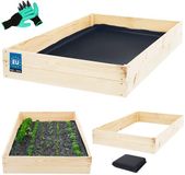 KOTARBAU® Moestuinbak, Verhoogd Tuinbed, Vurenhout, 120 x 100 x 18 cm, Natuurlijk
