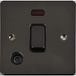 Schneider Electric GU2214BBN Ultimate Plate, 2-polige schakelaar, 1 versnelling, zwart nikkel