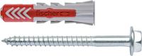 Fischer Duopower plug 12x60mm met schroef - 10 stuks