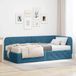 Maison Exclusive - Cadre de lit d'angle bleu 100 x 200 cm velours