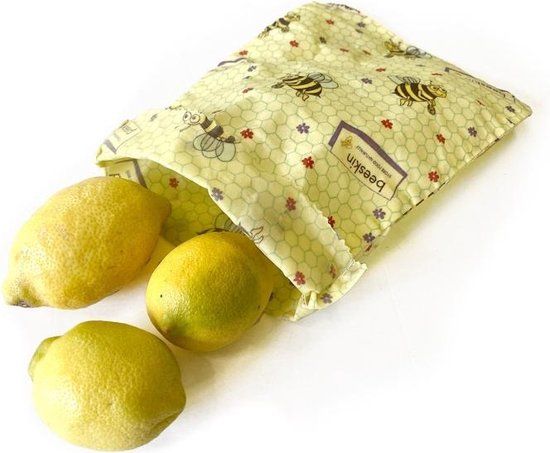Beeskin Bijenwas lunchbag Small - Kids print - Karton