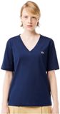 Lacoste T-Shirt Dames TF7300 Navy Blue Maat 40
