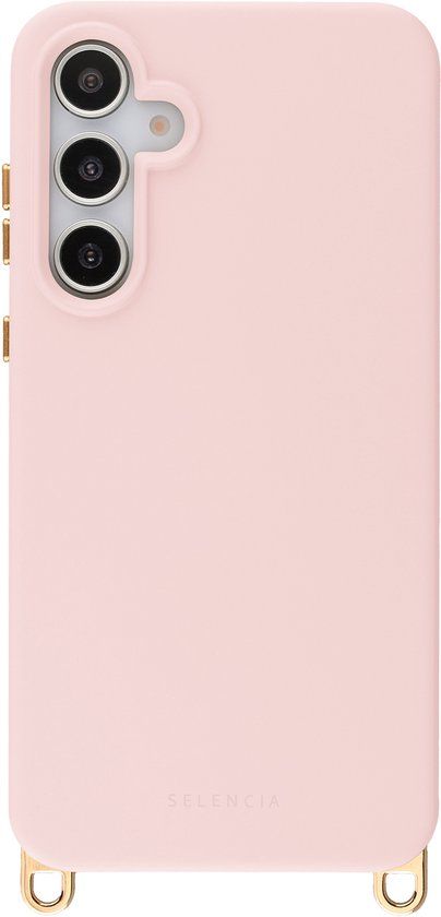 Selencia Rivièra MagSafe Backcover met afneembare haakjes voor de Samsung Galaxy S25 / S24 - Sorbet Pink