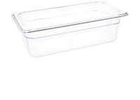 Vogue Polycarbonaat Bak | Transparant | GN 1/3 | 10cm Hoog