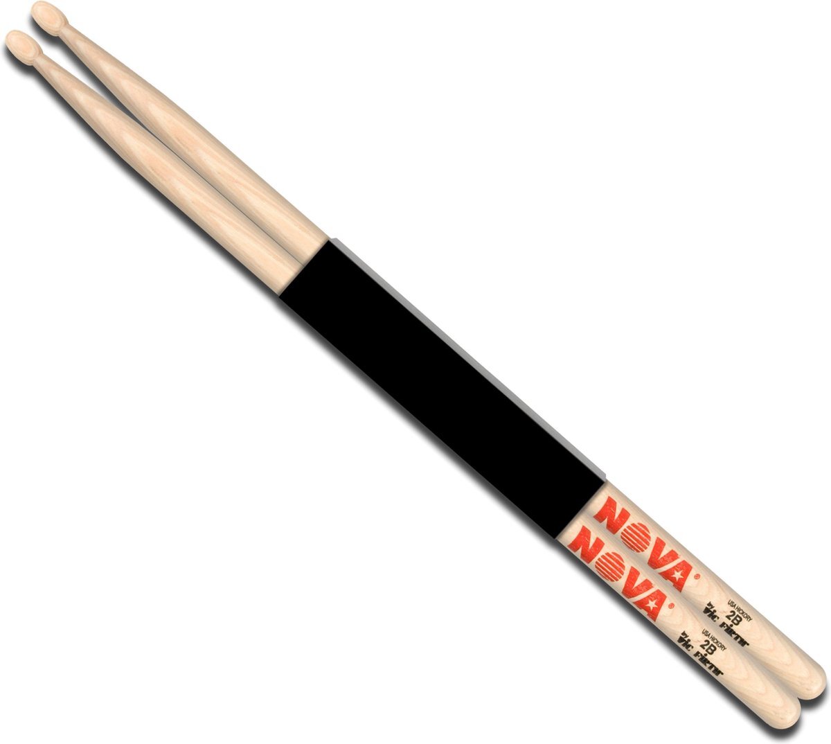 Vic Firth Nova Drum Sticks 2B, Wood Tip