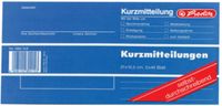 Berlitz Formulierenboek 'Beknopte notities', formaat 1/3 liggend A4, Blauw