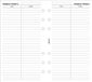 Filofax - vulling personal - telefoonnummers -wit