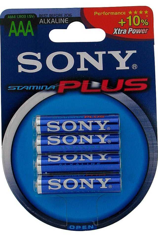 Sony AAA batterijen per 4