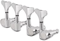Gear4music Guitarworks Mini Stemmechanieken voor Basgitaren, 2-in-Line, Chroom