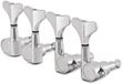 Gear4music Guitarworks Mini Stemmechanieken voor Basgitaren, 2-in-Line, Chroom