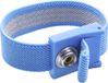 Quadrios ESD-armband Blauw Drukknop 10 mm