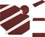 vidaXL Trapmatten 15 st 65x21x4 cm Bordeaux Rechthoekige Rand