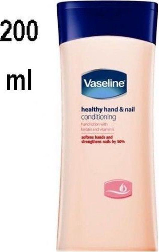 Vaseline Healthy Hand And Stronger Nails Hand Cream - 200ml - Bloemig - Unisex