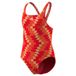 adidas meisjes Football-Inspired V-Back Graphic Swimsuit Kids Swimwear, lucid red, 9-10 Years