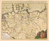 Historische Verlag Rockstuhl Historische Landkarte und Postkarte: KÖNIGREICH PREUSSEN 1701