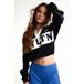 LOOXS 10sixteen boxy cropped sweater met sterren - donkerblauw