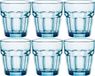 Bormioli Rocco water drinkglazen - 12x stuks - blauw transparant - 270 ml