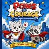 Paws of Courage: A Super Friends Coloring Adventure