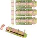 Deltafix Schuifslot/Hangslotschuif - 4x - 14 x 4.5cm - Zilver Verzinkt Staal - Deur - Schutting - Hek