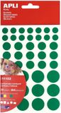 Apli Kids Stickers colorées - 5 formes - Bleu | Jaune | Rouge | Vert