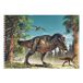 Bellatio Decorations schetsboek- tekenboek - kleurboek - A4 - Dino print - 50 vellen blanco papier - 80 grams