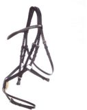 Kavalkade Carlos Snaffle Bridle with Mexican Noseband - Black, Cob