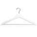 KESPER Vormkleerhanger - pak van 12, lotushout met anti-slip lak, metaal, 44,5 cm breed, wit