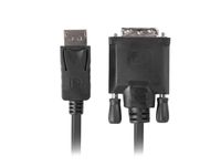 Lanberg CA-DPDV-10CU-0018-BK adaptateur de câble vidéo 1,8 m DisplayPort DVI-D Noir