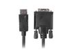 Lanberg CA-DPDV-10CU-0018-BK adaptateur de câble vidéo 1,8 m DisplayPort DVI-D Noir