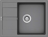 SCHOCK Manhattan D-100 Croma Compacte Keukenspoelbak 65 x 50 cm Lichtgrijs Graniet