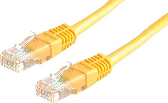 Value Patchkabel Cat.6 UTP (Class E), geel, 10 m