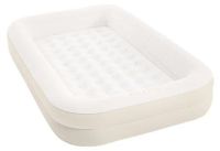 INTEX Opblaasbaar reisbed voor kinderen, 1 persoon, 66811NP, met pomp en tas, 107 x 168 x 25 cm, beige met sterrenmotief, 3-6 jaar