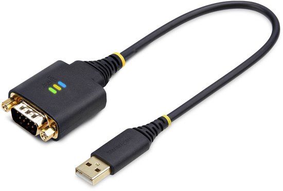 StarTech.com 30cm USB naar Serieel Adapter/Converter Kabel, COM Retention, Verwisselbare DB9 Schroeven/Moeren, USB-A naar DB9 RS232, FTDI IC, ESD Bescherming, Windows/macOS/Linux