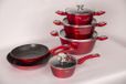 Cheffinger Set de cuisine 10 pièces - Rouge