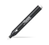 Sharpie Creative Marker Acrylverfmarkers | Ronde punt | Verfmarkers op waterbasis | Inkt loopt niet door en geschikt voor de meeste oppervlakken | Wit | 6 stuks