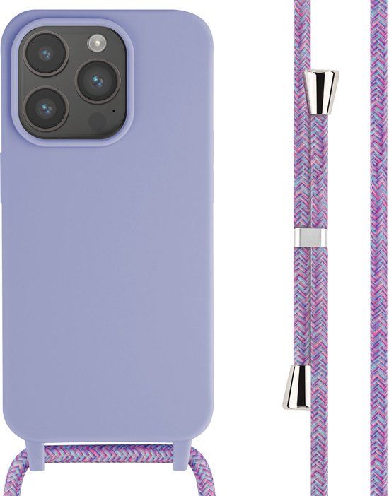 imoshion Siliconen hoesje met koord voor de Apple iPhone 15 Pro - Paars
