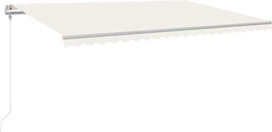 vidaXL Luifel automatisch uittrekbaar 500x300 cm crèmekleurig
