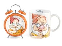 Home Zwerge Set wekker Mug, porselein, oranje, 2 stuks