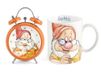 Home Zwerge Set wekker Mug, porselein, oranje, 2 stuks