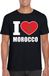 Bellatio Decorations I love Marokko Zwart Supporter Shirt Heren M