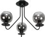 LUPIA Lampe suspendue, abat-jour en verre noir, couleur graphite, modèle 15-242