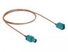 DeLOCK RG-316/U FAKRA Z Beige, Blauw câble coaxial