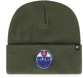 47Brand Edmonton Oilers NHL Haymaker Beanie Groen Wol Unisex One Size