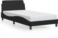 vidaXL Bedframe "Dover" Kunstleer Zwart 100x200 cm