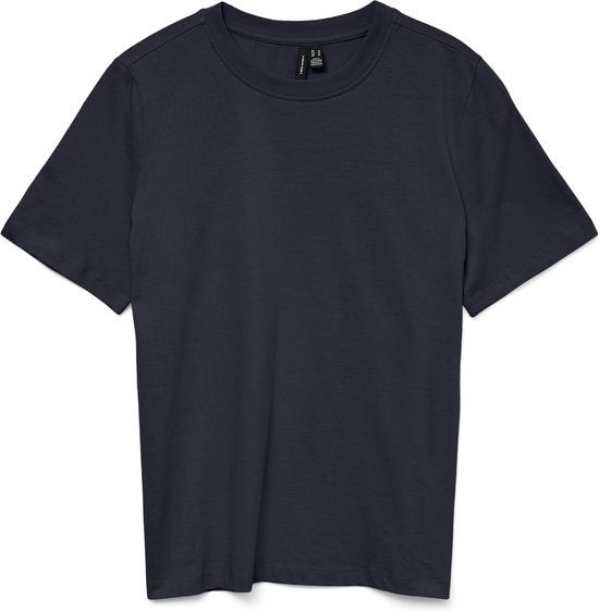 VERO MODA VMPAULINA SS T-SHIRT JRS NOOS - Dames - T-shirts - S - Katoen - Night Sky