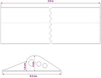 vidaXL - Drempelprofiel - voor - garagedeur - 112 - x - 20 - mm - 2,5 - m - EPDM-rubber